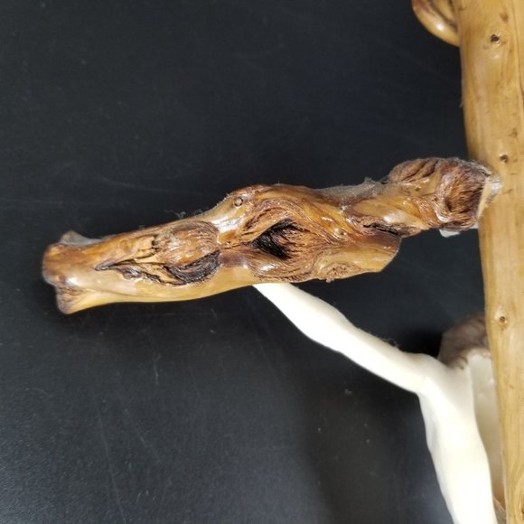 Handmade Wood Wall Cross Crucifix Stick Twig Plastic Jesus God Christ Rustic 15" - Picture 4 of 12